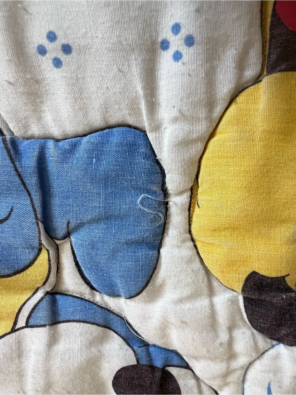 Vintage 1984 Dundee Disney Babies crib quilt